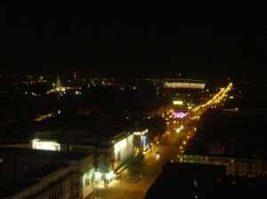 Warsaw, Poland by night