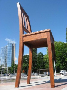 Broken Chair memorial - Switzerland