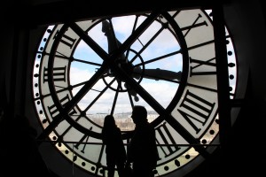 Musee d'Orsay, behind the clock