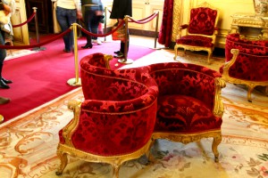 Interesting design - chairs in the Napoleon Bonaparte's apartment, The Louvrelouvre