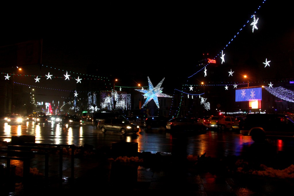 Christmas lights in Bucharest