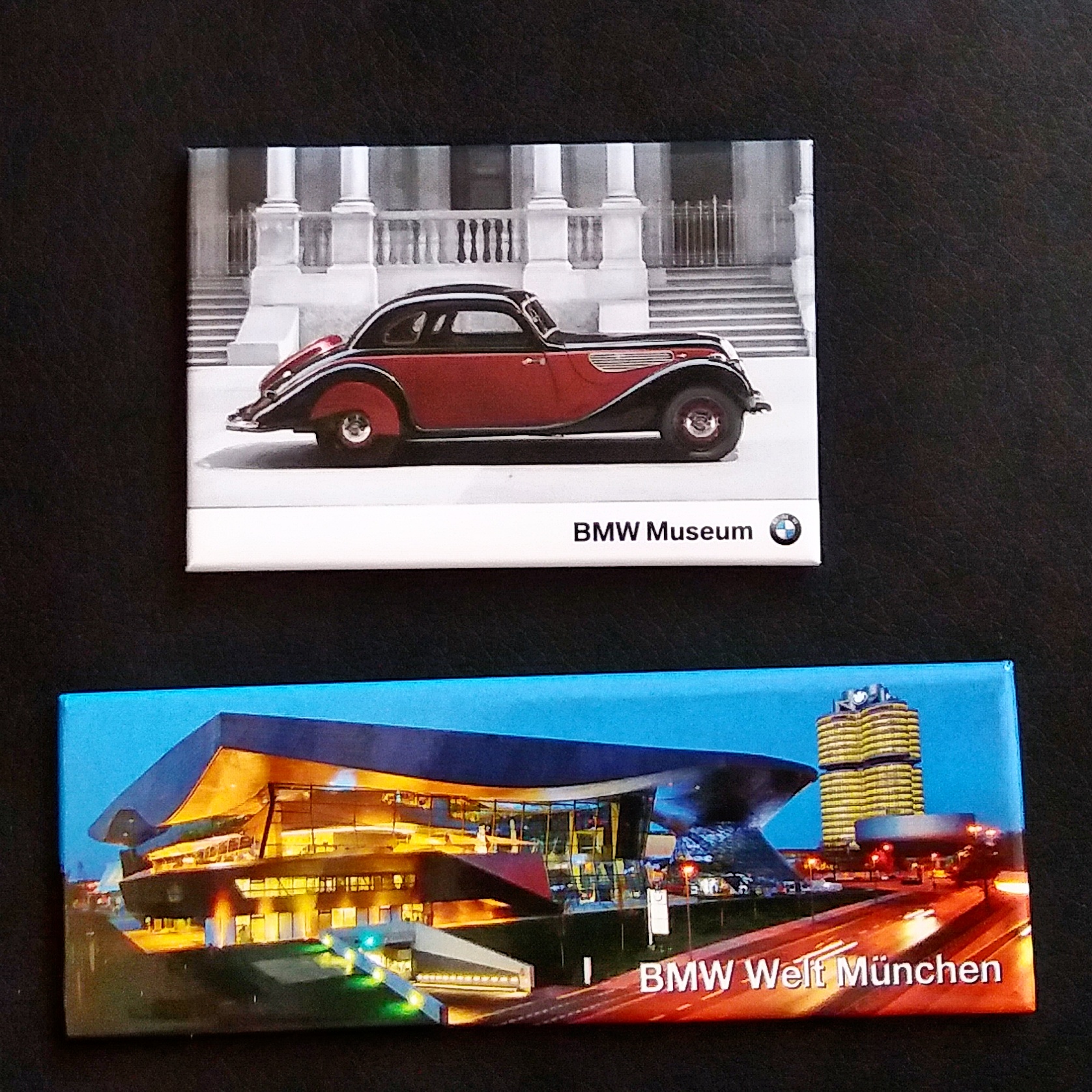 Fridge magnets from BMW Welt, Munich