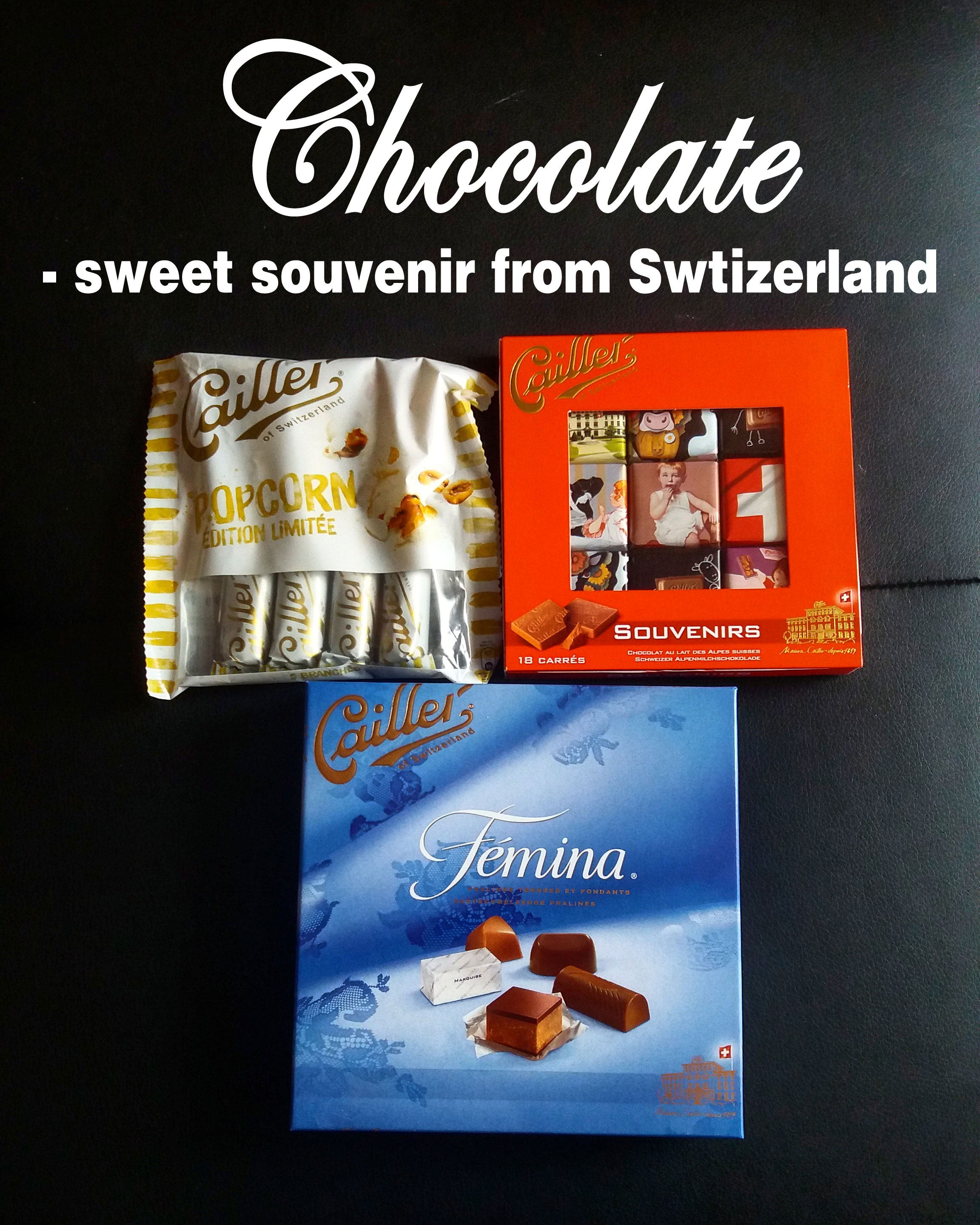 Chocolate - sweet souvenir from Switzerland