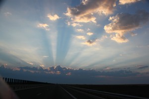 Clouds and sunrise - Romania - 2010