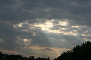 Sky and clouds on the road to Germany 2008