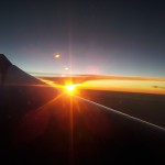 sunrise from the airplane