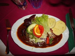 Pork meat with potato dumplings