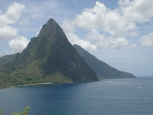 The Pitons at Soufriere Saint Lucia