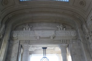 Milan central Train Station - interior detail