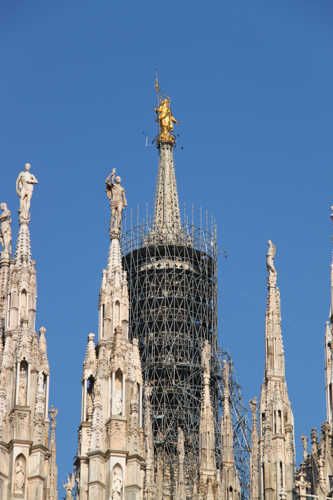 Madonnina (Little Madonna) on top of Milan Cathedral