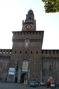 Sforza Castle (Castello Sforzesco) in Milan, Italy