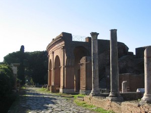 Ostia theate exterior