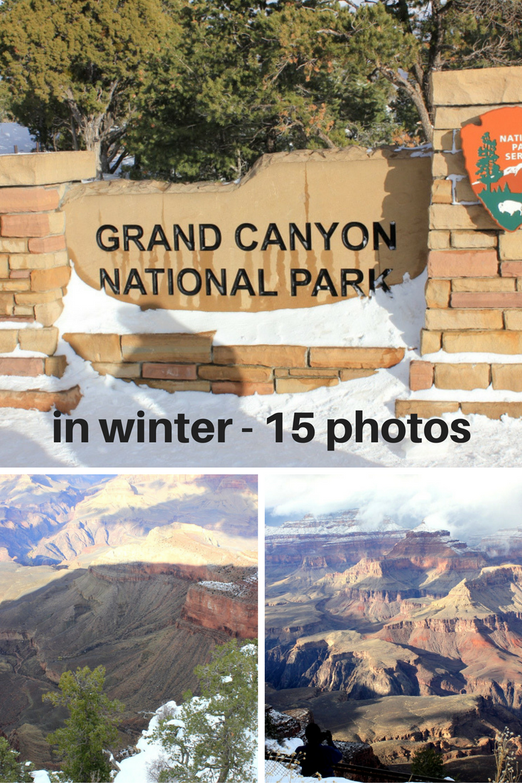 The Grand Canyon National Park in winter 