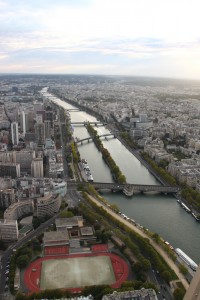 Paris seen from the Eiffel Tower 