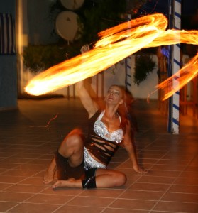 fire dancer