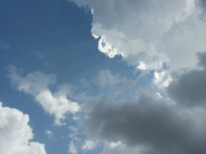 Lovely sky with clouds, Romania