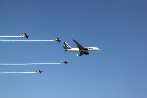 Tarom and Hawks of Romania - Bucharest International Air Show 2013