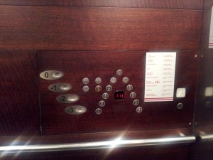 Hilton Garden Inn Bari elevator buttons' design
