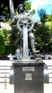 Prince Albert statue in Monaco