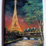 Paris fridge magnet