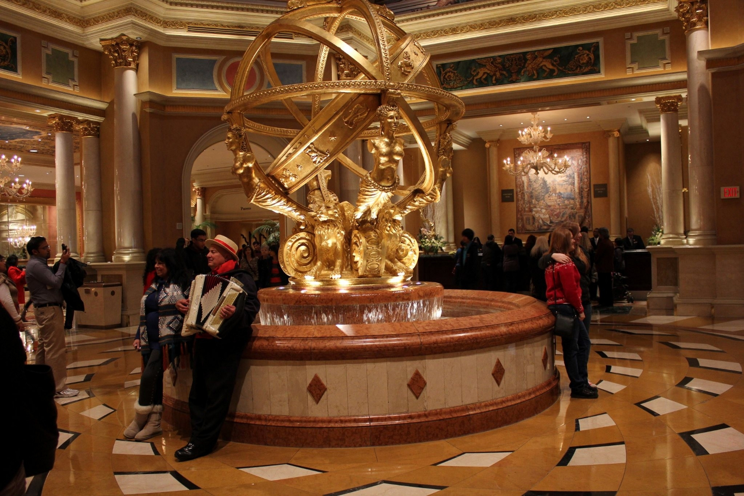 Splendid Fountain at The Venetian Resort Hotel and Casino in Las Vegas