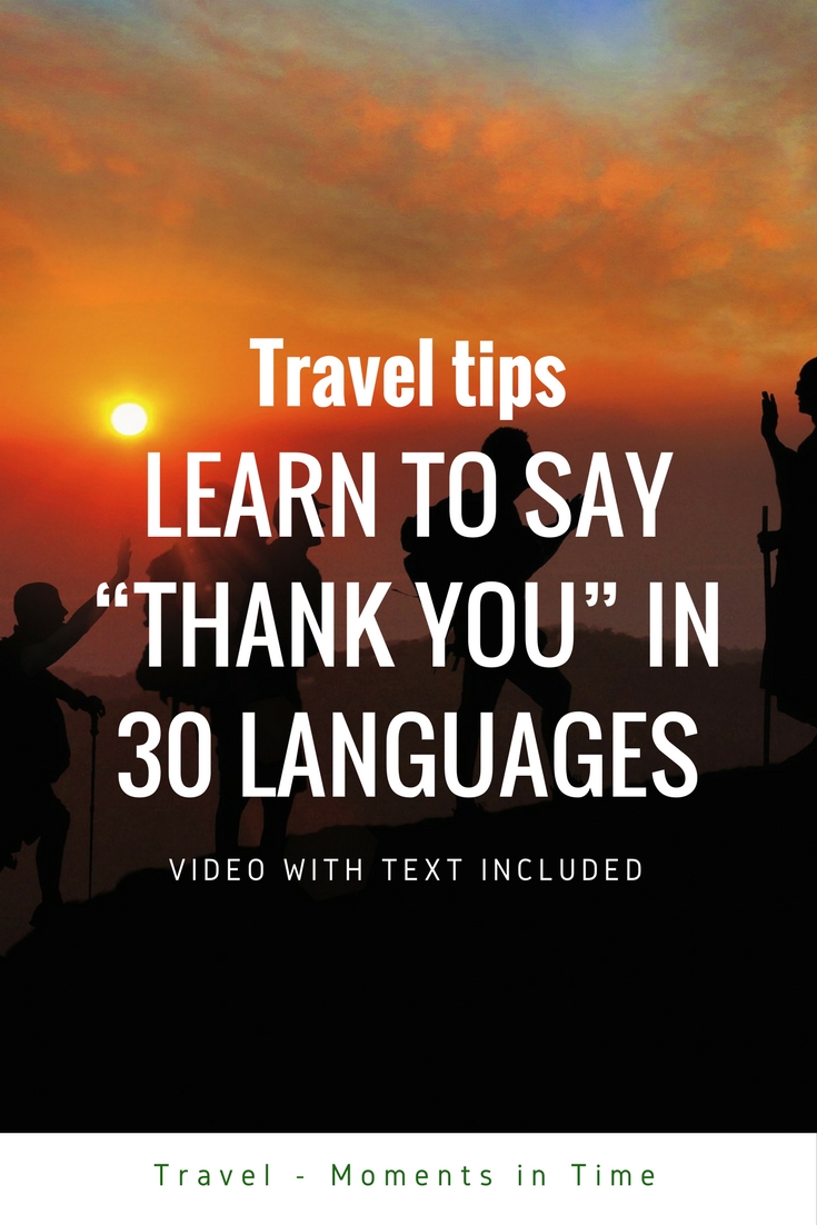 How to say "Thank you" in 30 languages