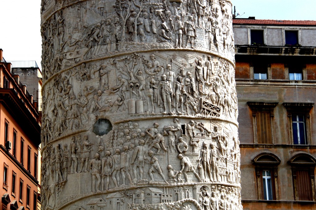 Trajan column, Rome, details