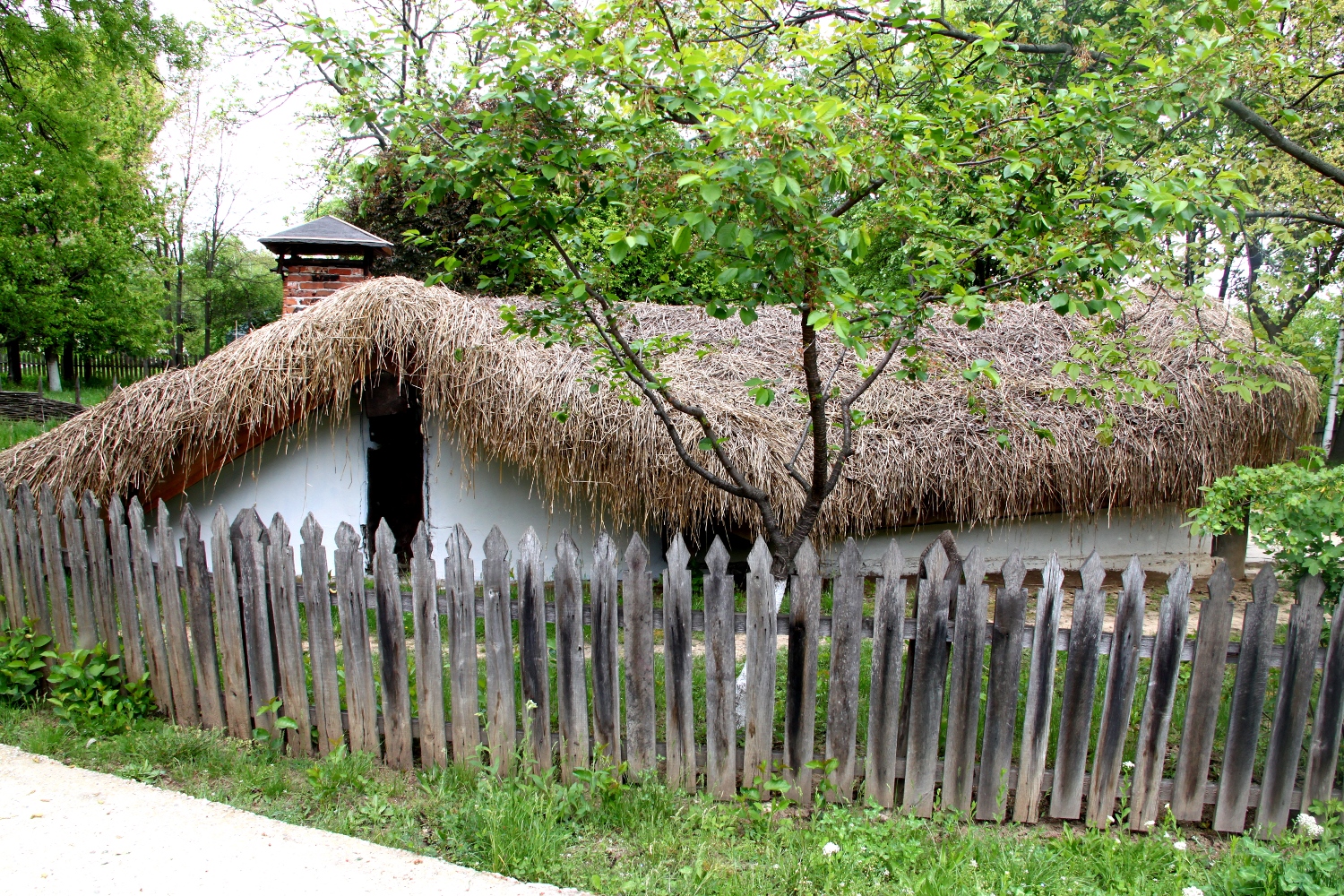 Half-buried houses in Romania - lateral view