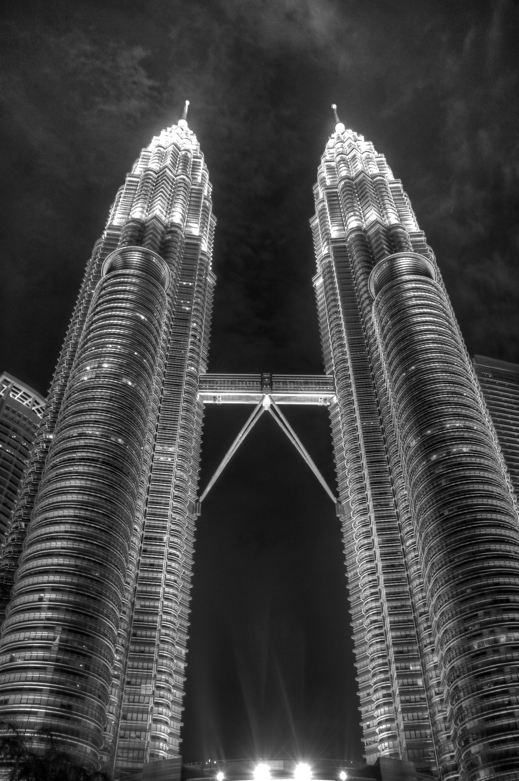 Petronas Towers, Kuala Lumpur, at night 