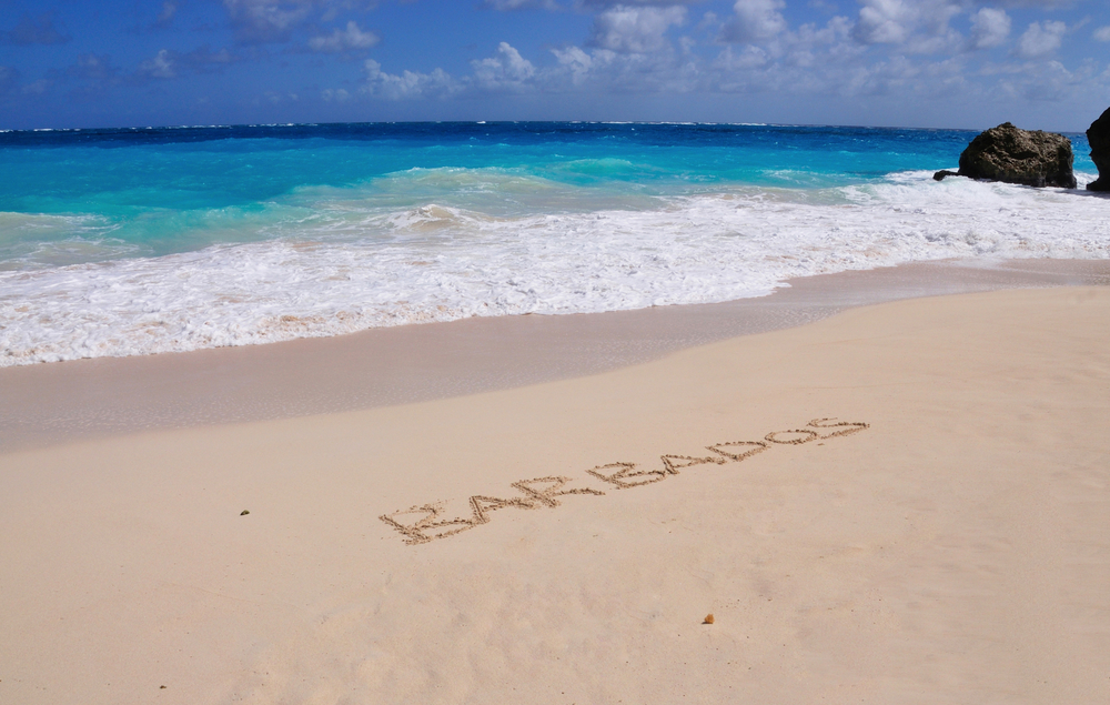 Barbados white sand beach_write