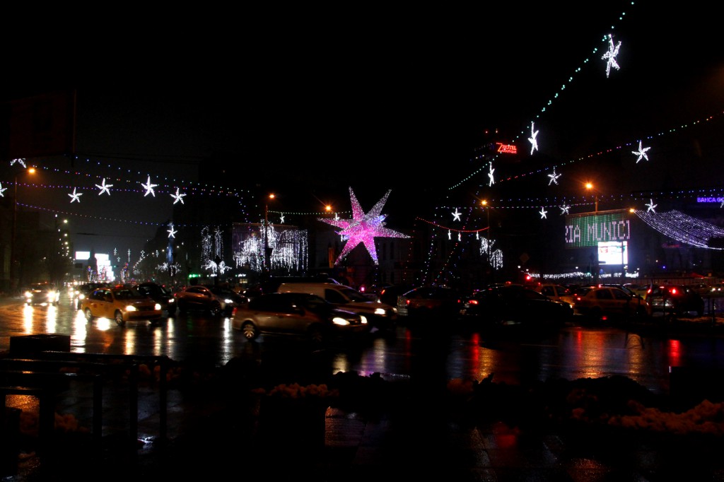 Christmas lights in Bucharest