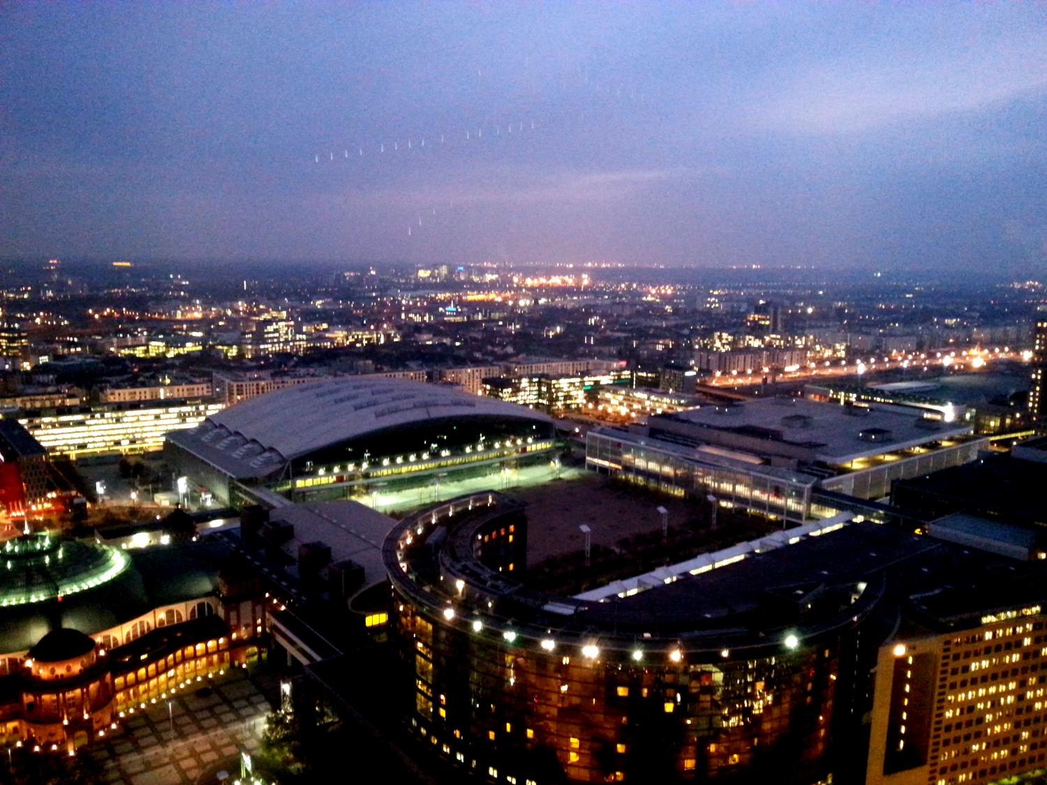 Frankfurt at dusk