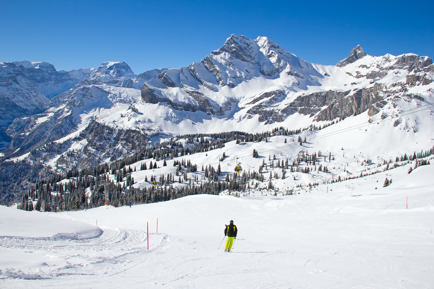 Switzerland Alps skiing