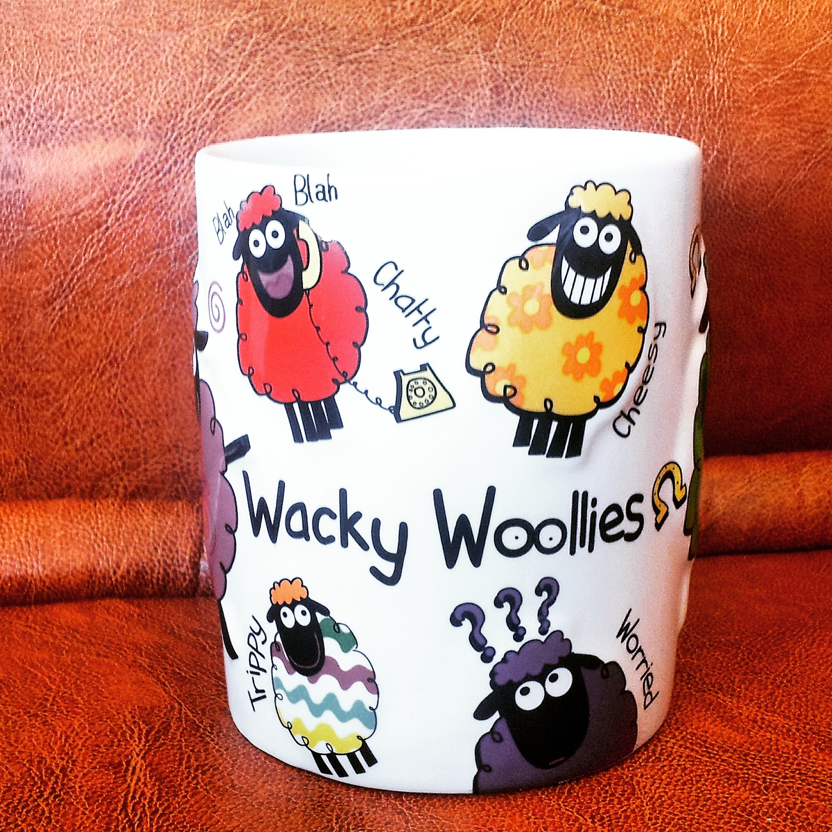 Funny Wacky Woolies mug from Dublin, Ireland - travel souvenir