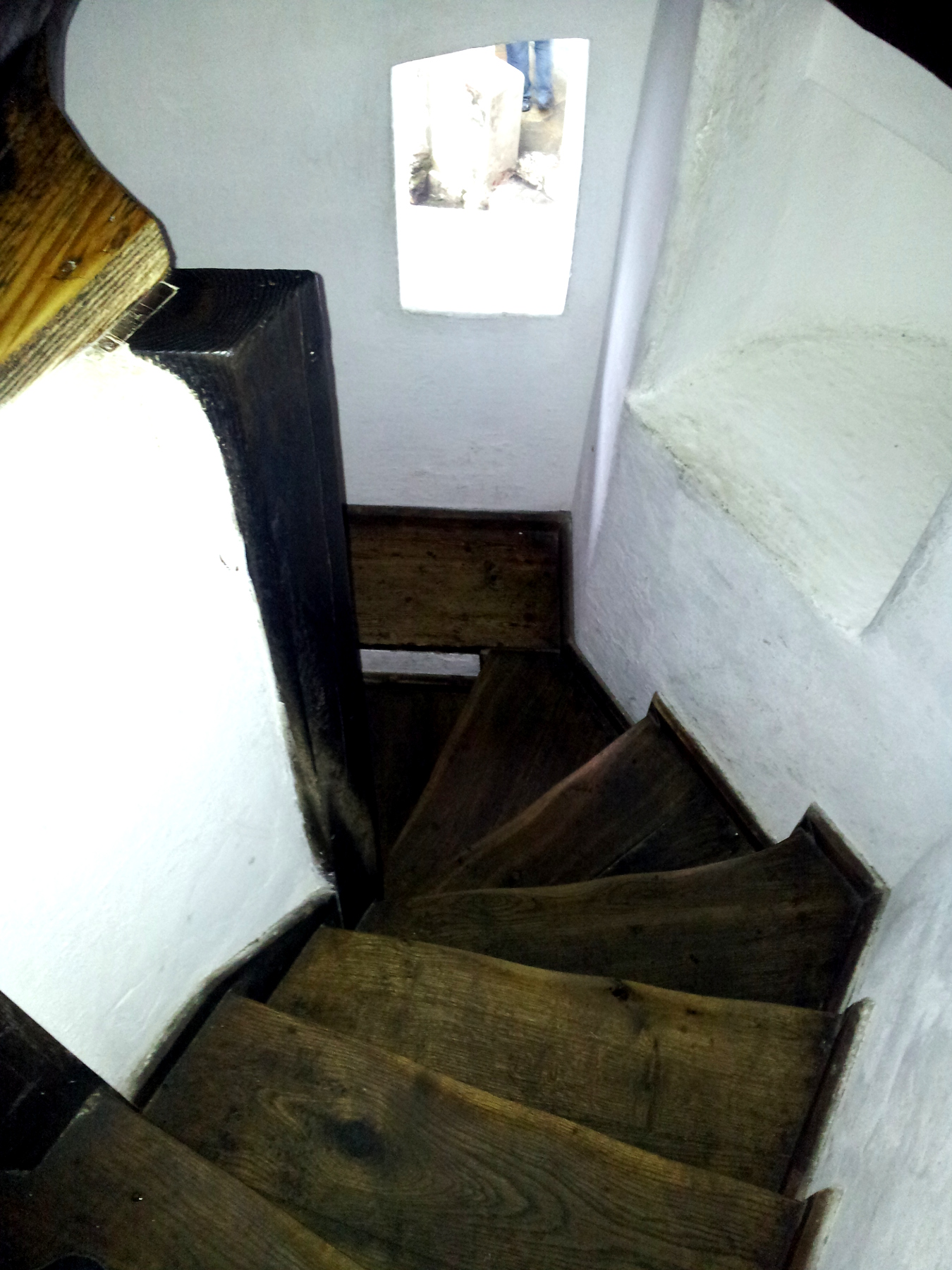 Interior staircase at the Bran Castle, Romania