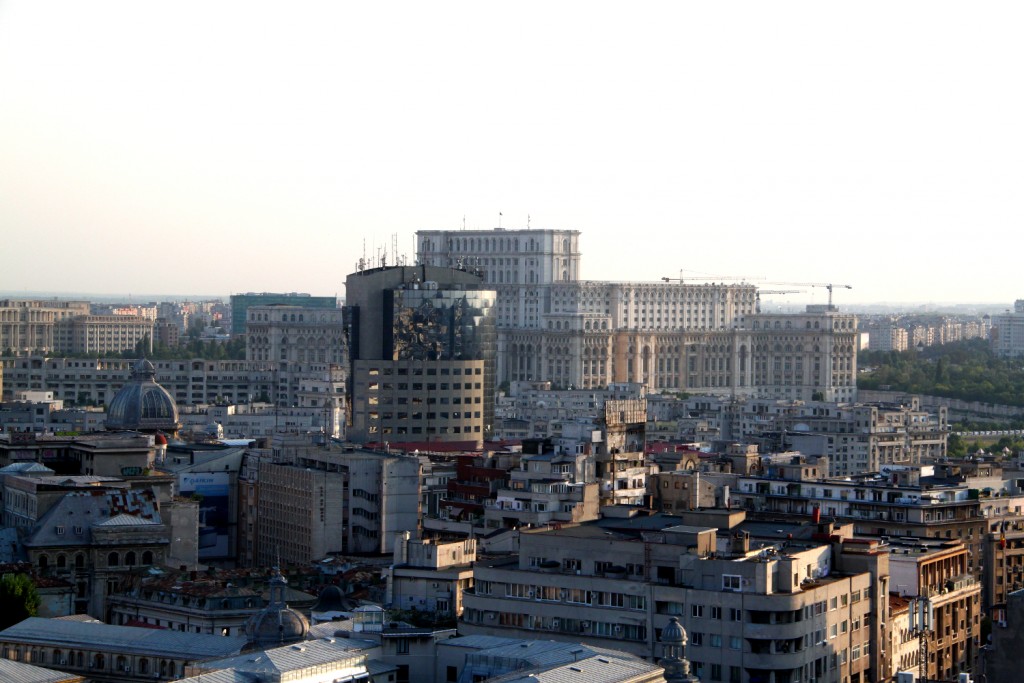 Bucharest seen from the Presidential Suite at Intercontinental Hotel - People's House