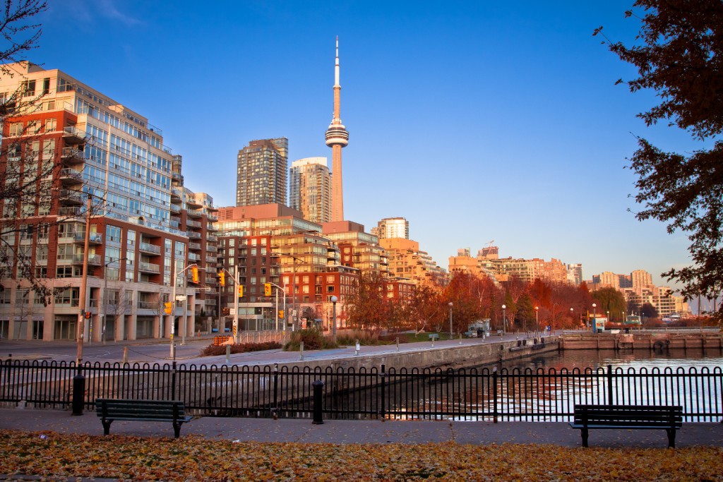 Buildings in Toronto city downtown