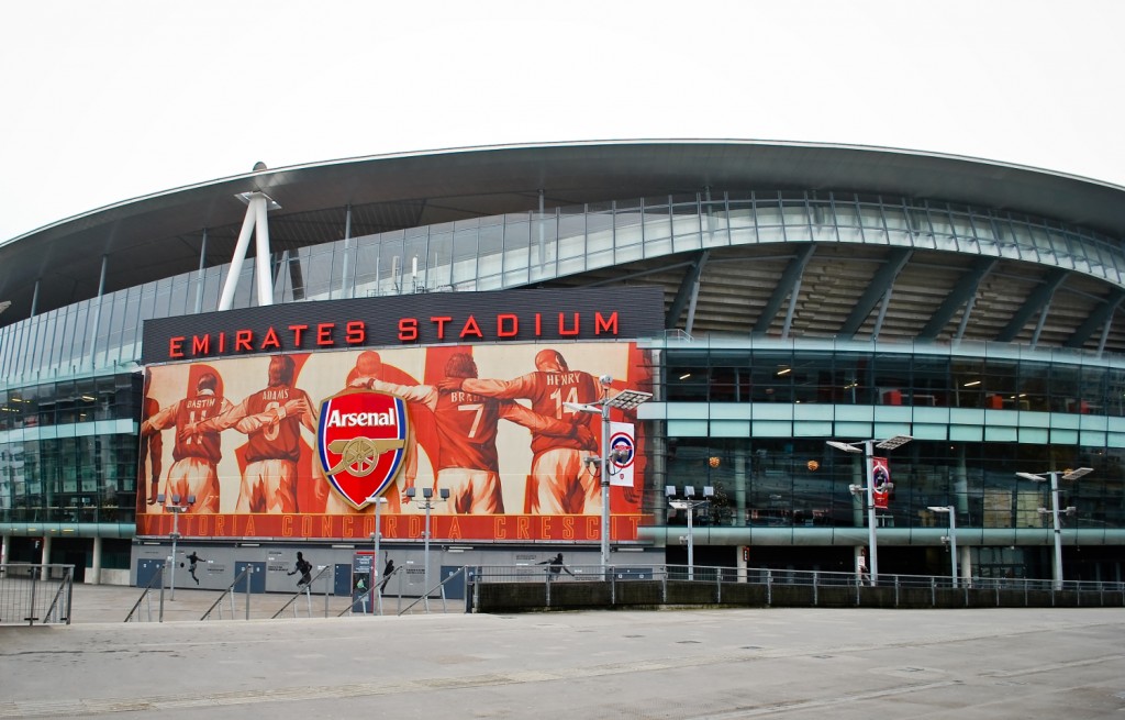 The Emirates stadium, home of Arsenal