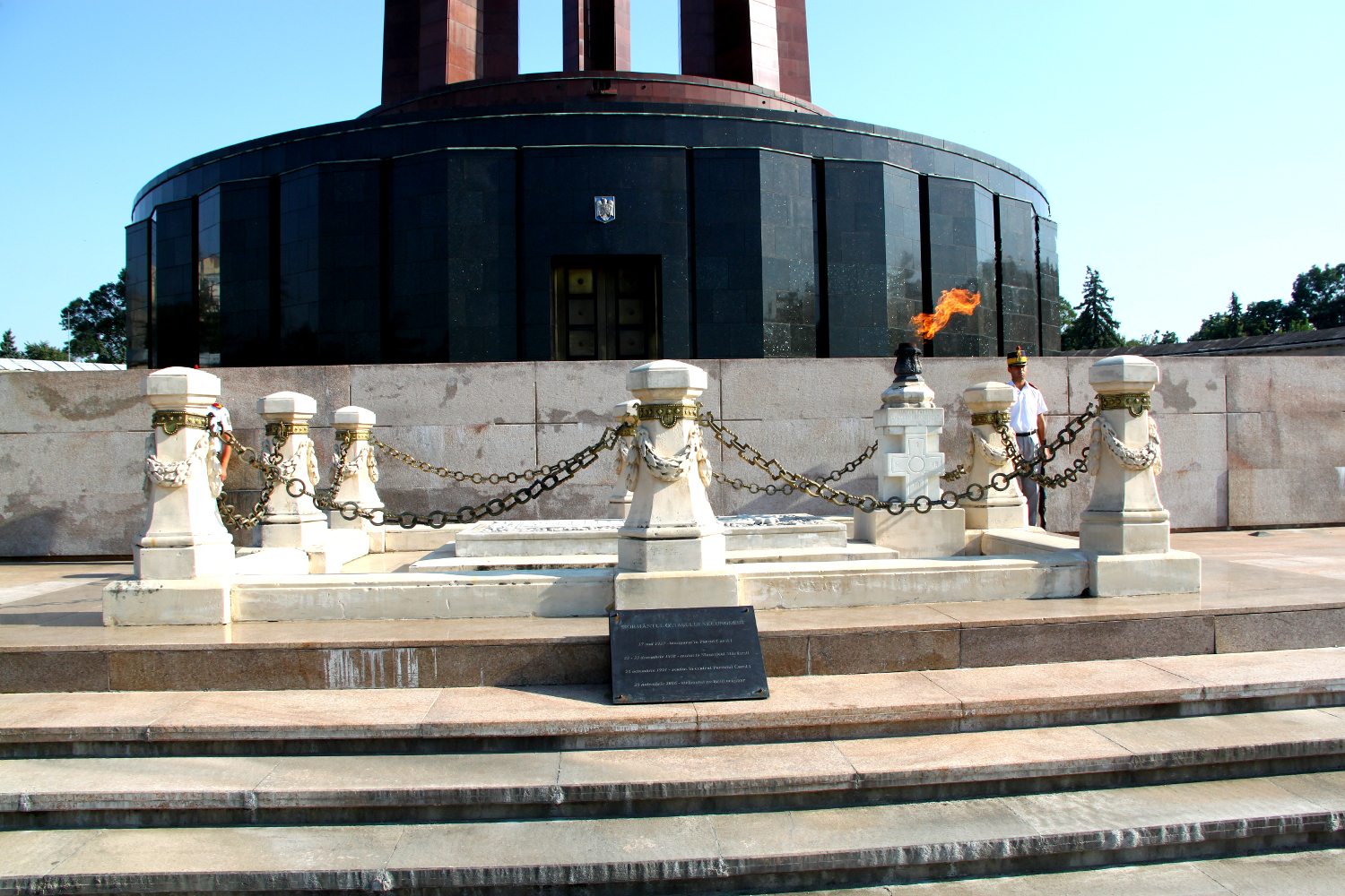 Tomb of the Unknown Soldier in Carol Park, Bucharest, Romania