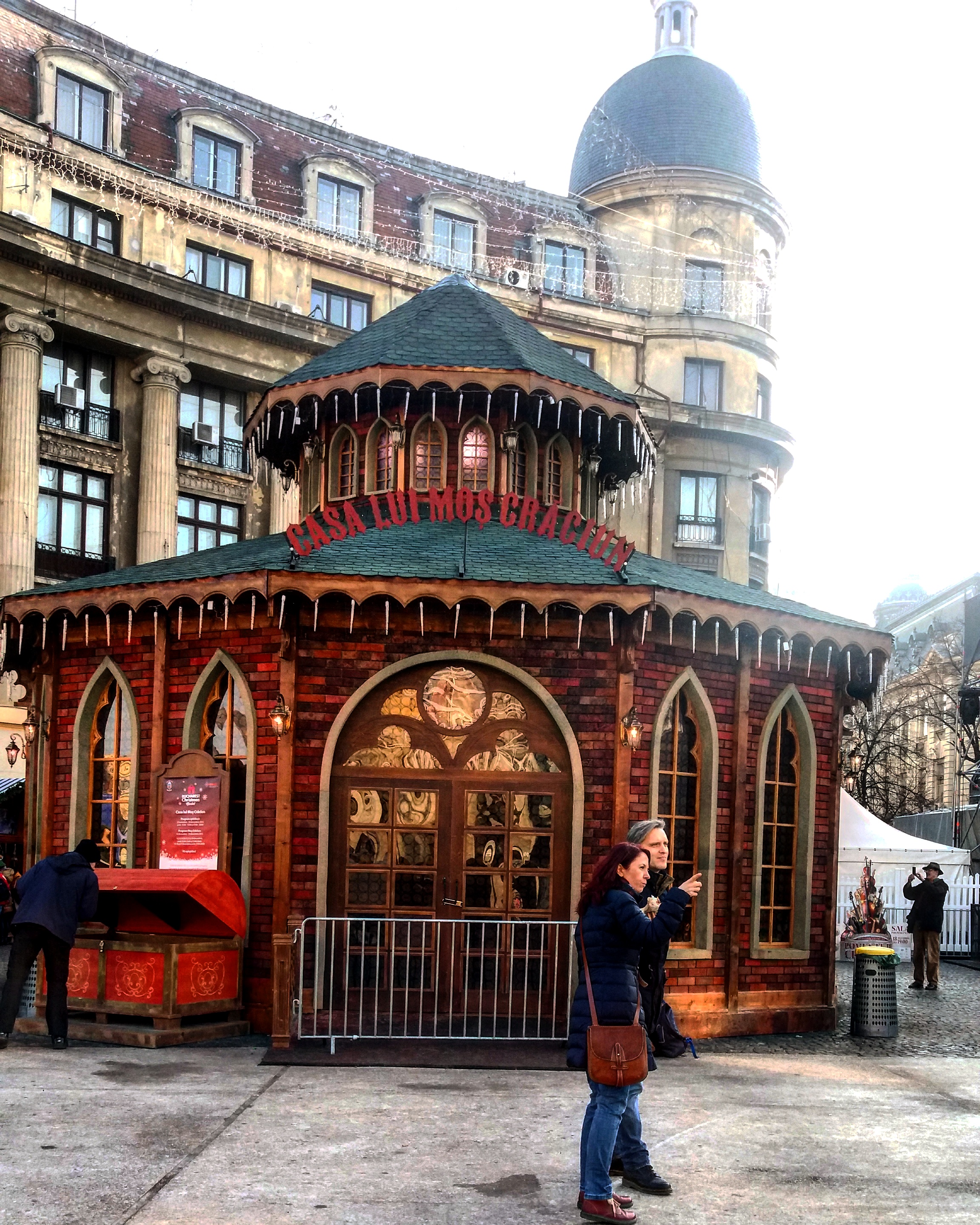 Bucharest Christmas Market - Santa Claus house