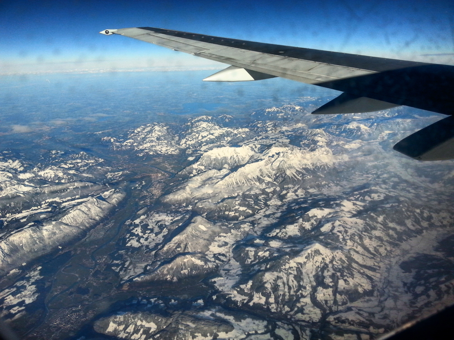 Mountains seen from the airplane