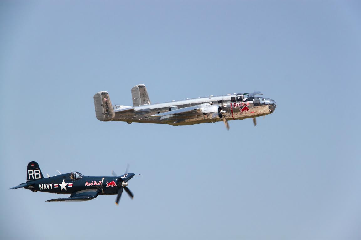 F4U Corsair and B-25 Mitchell - #BIAS 2016 - #Bucharest International Air #Show