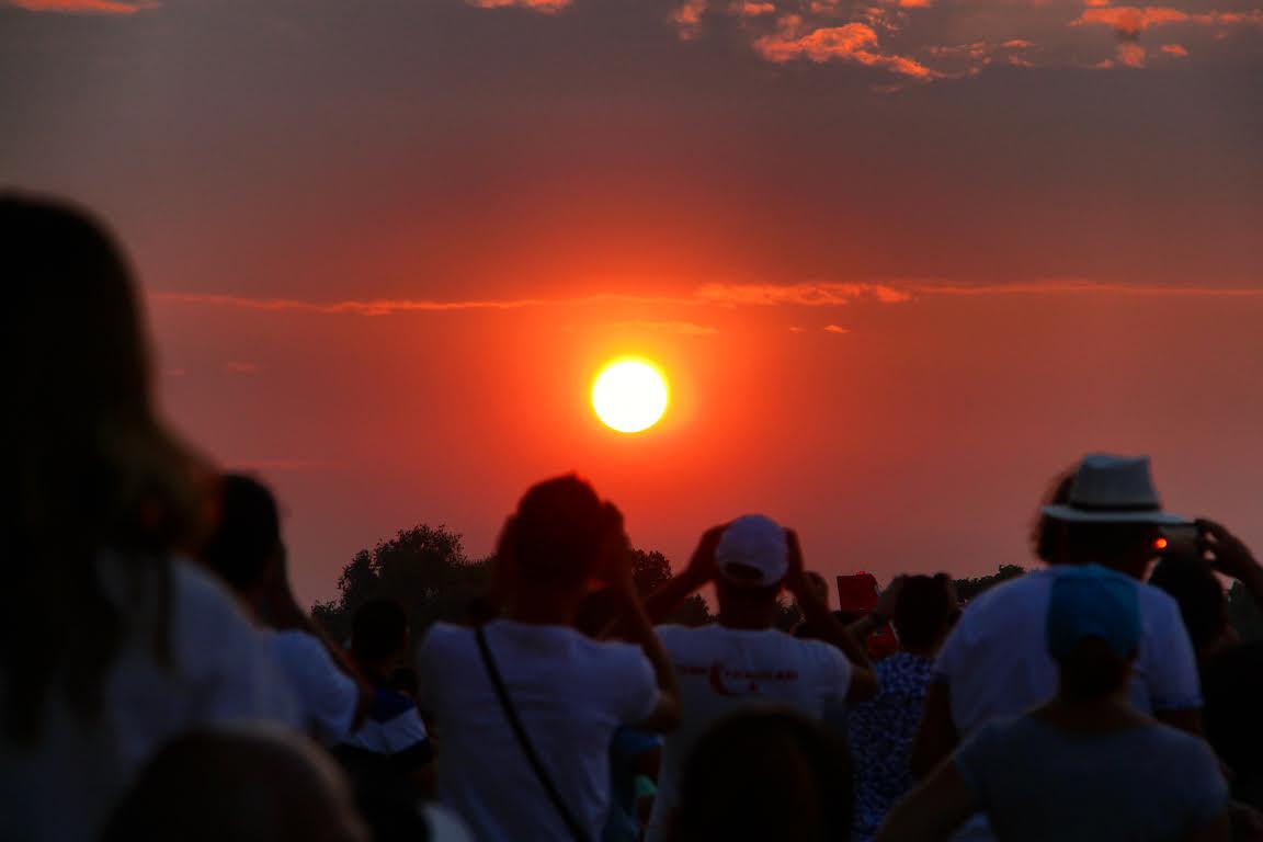 The amazing sunset at  #BIAS 2016 - #Bucharest International Air #Show