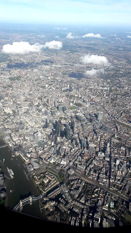 #London seen from the #airplane #travel #Europe #UK