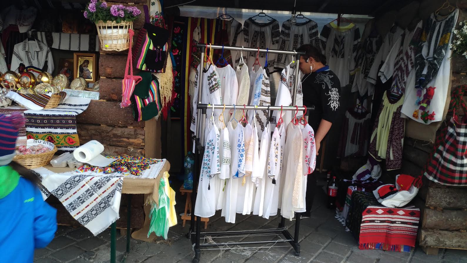 Easter Market in Bucharest, Romania - traditional clothing