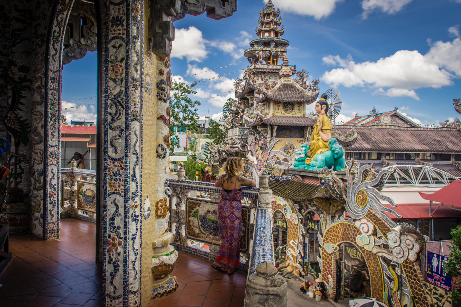 Linh Phuoc Pagoda in Dalat