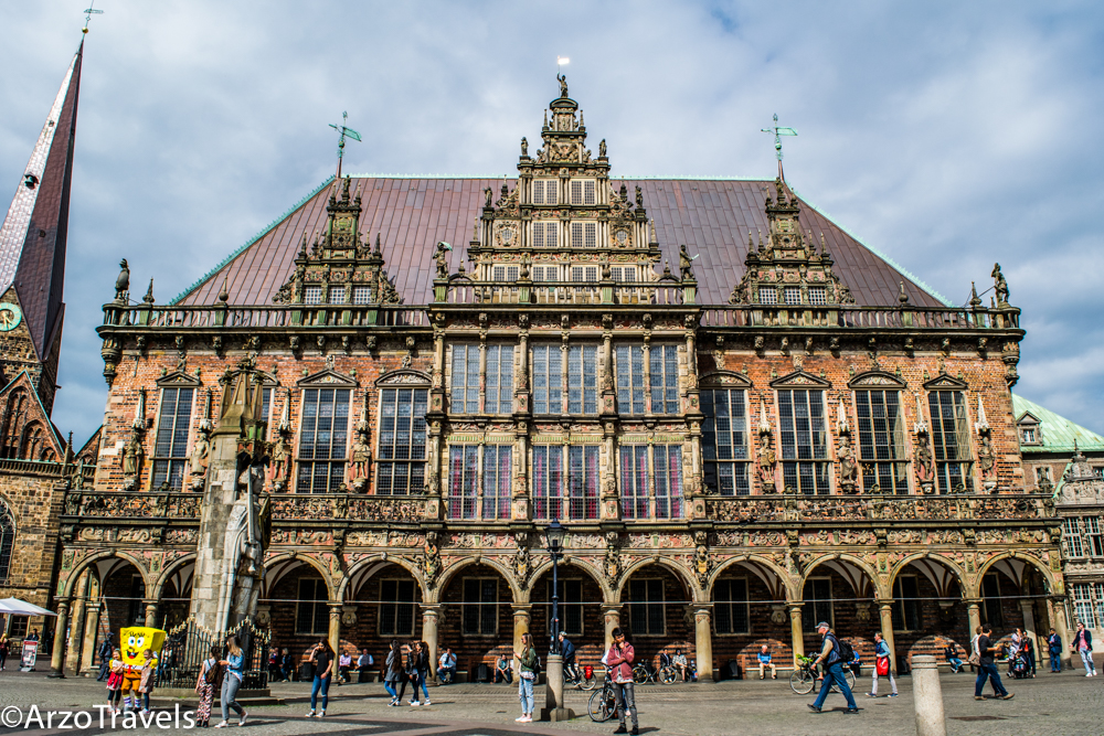 Bremen Rathaus (Town Hall), Germany. This is one of the most beautiful UNESCO World Heritage Sites in Europe. Discover more such popular heritages sites in Europe inside the article. #UNESCO #unescosites #unescositeseurope #europeunesco