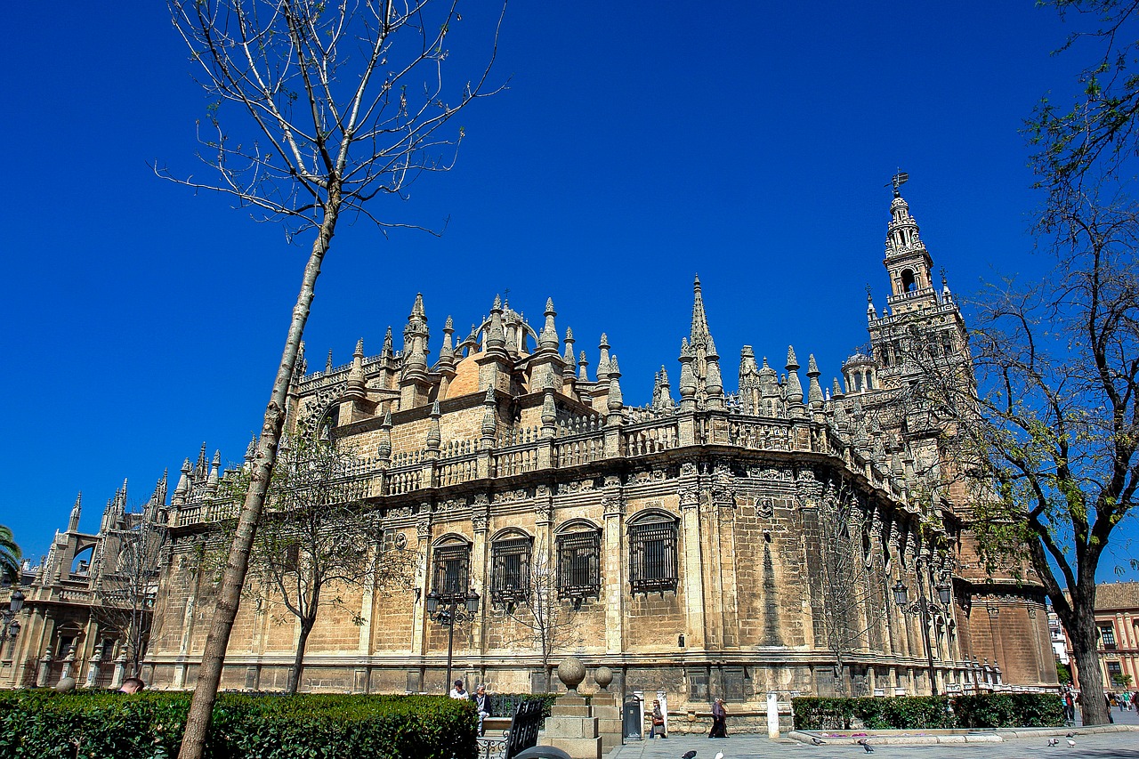 Seville Cathedral, Spain - a UNESCO Monument in Spain. Read this article and discover top UNESCO World Heritage Sites in Europe recommended by travel bloggers. #UNESCO #unescosites #unescositeseurope #europeunesco #spainunesco #spain