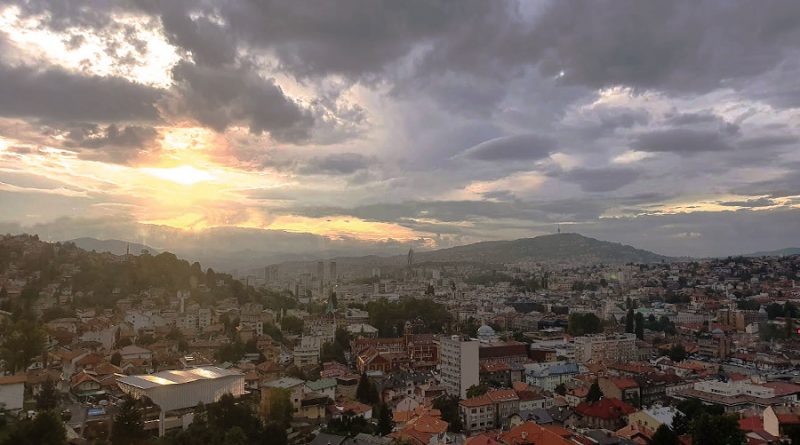 Sunset in Sarajevo. Discover the best things to do in Sarajebo as well as the best places to visit in Bosnia and Herzegovina for first timers from this Bosnia and Herzegovina travel guide.