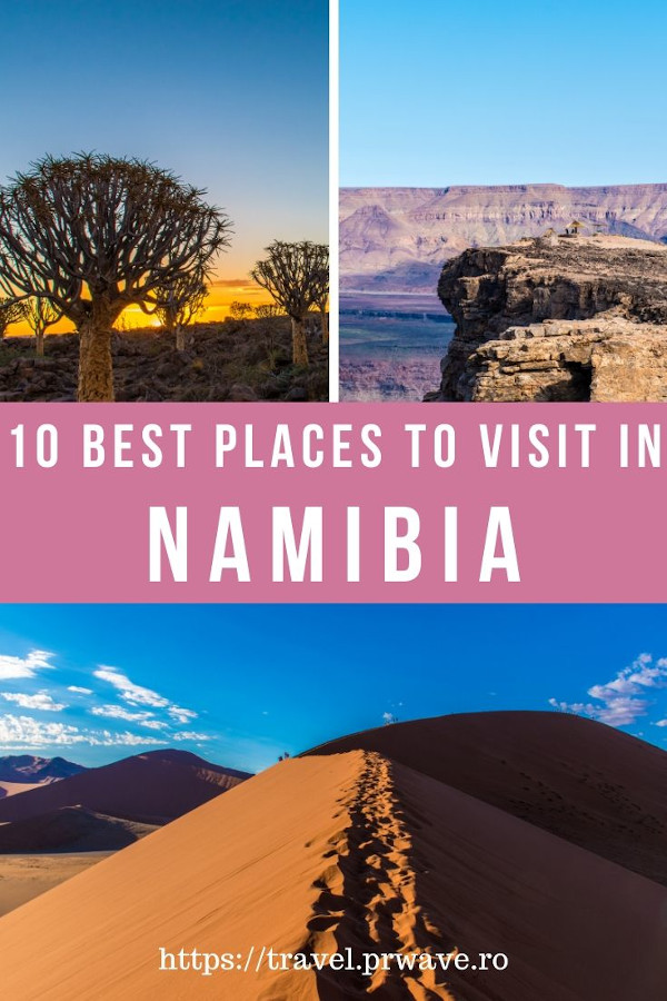 10 Best places to visit in Namibia for an unforgettable trip! Discover what to do in Namibia - from Etosha National Park and Skeleton Coast, to Dune 45, Swakopmund, Deadvlei, Sossusvlei, Quiver Tree National Forest, and more! #namibia #africa #bucketlist 